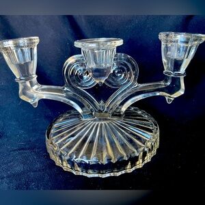 Jeanette glass, candle holder, wedding,
